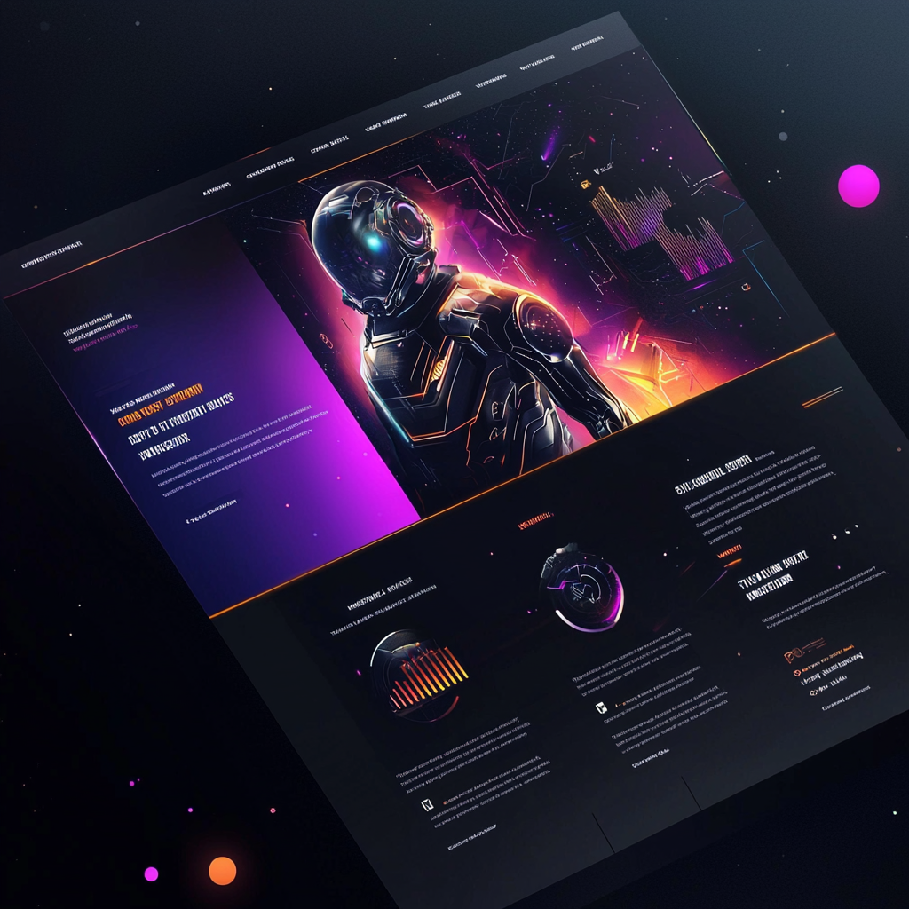 Diseño web futurista, tendencia del diseño web en 2025