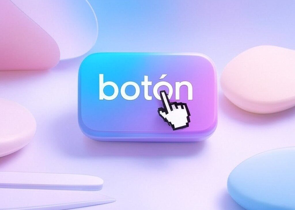 Microanimaciones web de botón, tendencia del diseño web en 2025